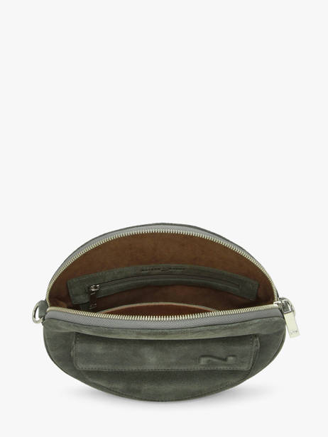 Cross Body Tas Dorine Suède Leder Nathan baume Groen nathan I-FINE1 ander zicht 4