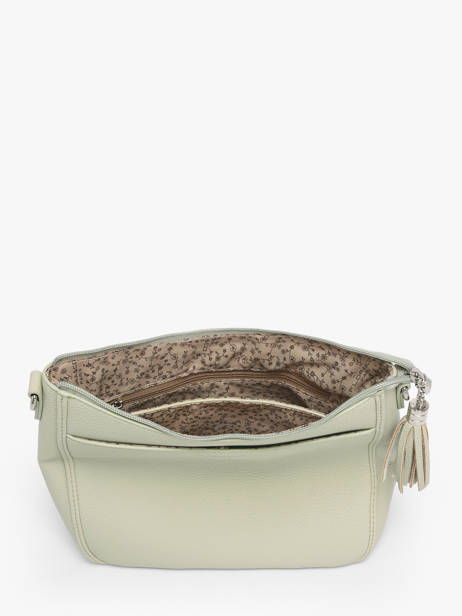 Cross Body Tas Grained Miniprix Groen grained F8575 ander zicht 2