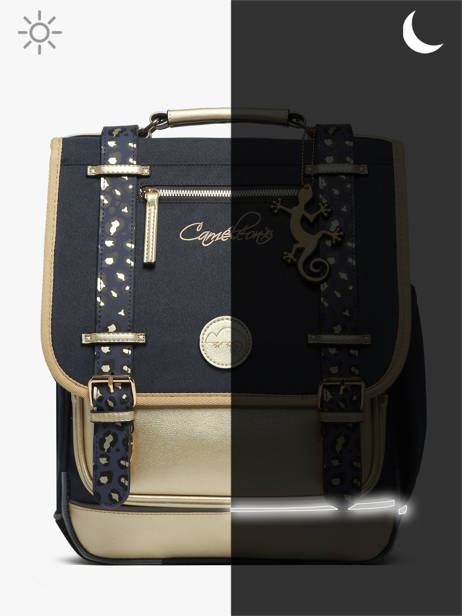 Rugzak 3 Compartimenten Cameleon Blauw vintage fantasy PBVGSD39 ander zicht 8