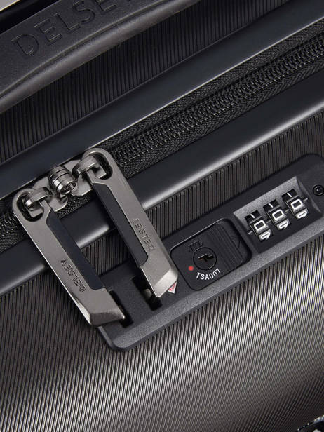 Handbagage Delsey Zwart air armour 800 ander zicht 1