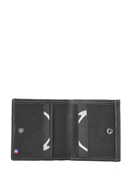Compacte Portemonnee Oil Leder Etrier Zwart oil EOIL096 ander zicht 1