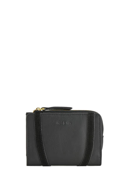 Portefeuille Leder Vintage Nat et nin Zwart vintage ROZA