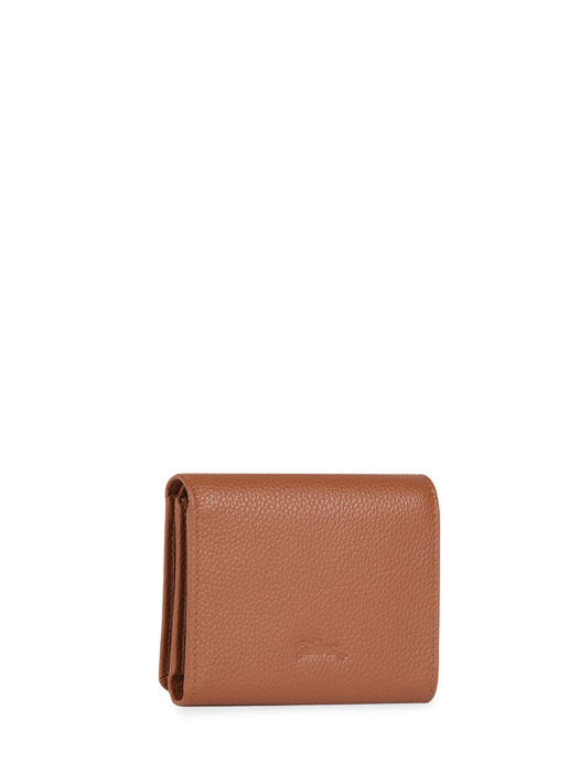 Longchamp Le foulonné Portefeuille Bruin