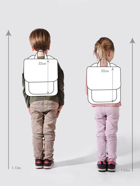 Rugzak 1 Compartiment Pret Beige buddies for life 3448 ander zicht 1